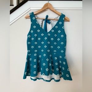 Anthropologie Flynn Peplum Tank